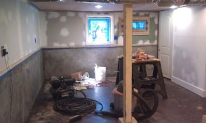 Basement After Day 1 Prep