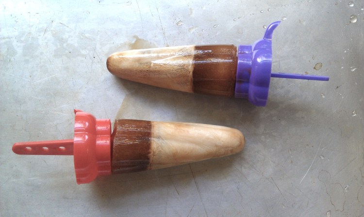 Coffee Vanilla Soy Creamer popsicles 