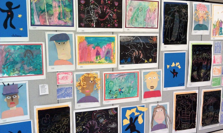 Ms. Whitman's Kindergarten class art