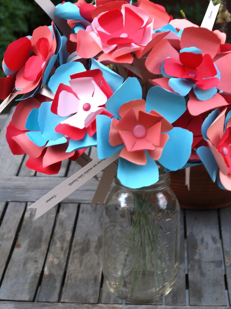 DIY Paper Flowers - Teacher Appreciation Week
