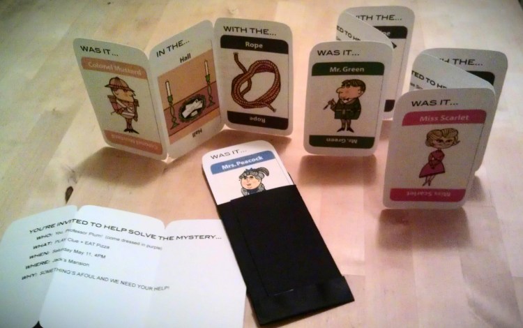 DIY Clue Party Invites