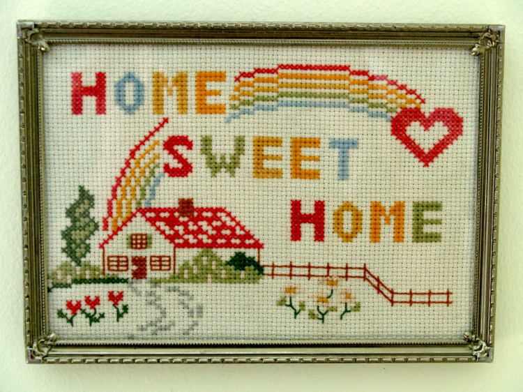 Found at the Oakland Museum White Elephant Sale. Finally hung up. 