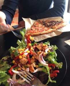 BBQ Chicken Salad & Slices