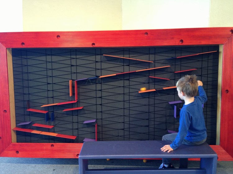 We spent lots of time building, testing, rebuilding our ball runs. I want this in my house!