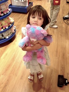 A Girl and Her Bear. 