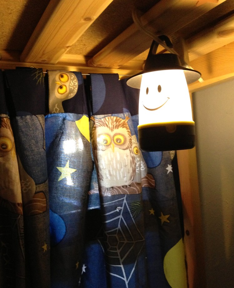 Gotta have lanterns inside, especially happy ones. 