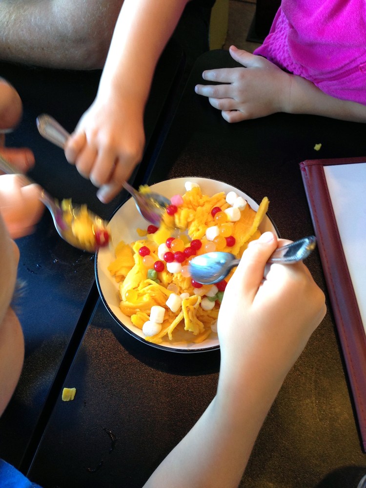 Mango Snow Ice Dessert.