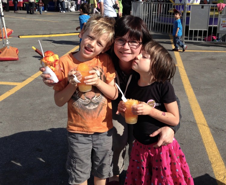 Love and Mango... and a rad tiger shirt.
