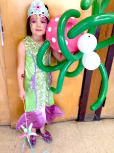Birthday Mermaid and her Octopus sidekick. 
